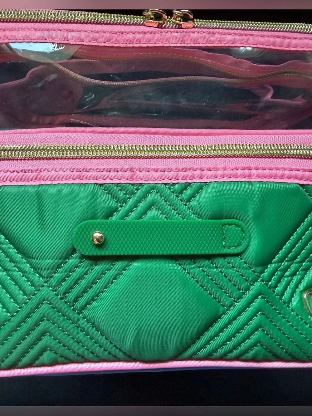 Lug x Wicked Whoosh Clearview Cosmetic Bag Case (Pink Green Glinda Elphaba Oz)
